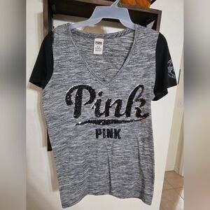 Victoria's Secret Pink Gray Marled Top